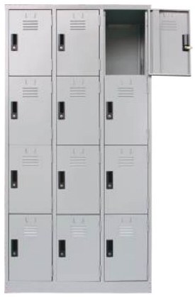 12 Compartment Steel Locker