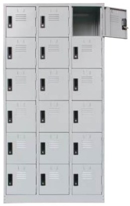 18 Compartment Steel Locker
