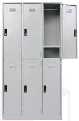 6 Compartment Steel Locker