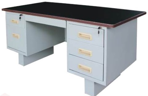 S103/LTBL 5' Double Pedestal Desk