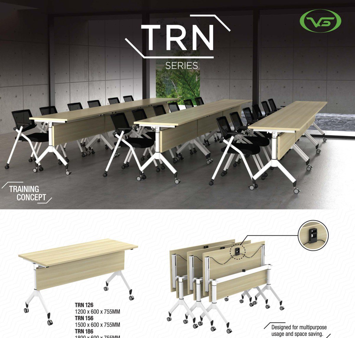 TRN Series Folding Training Table